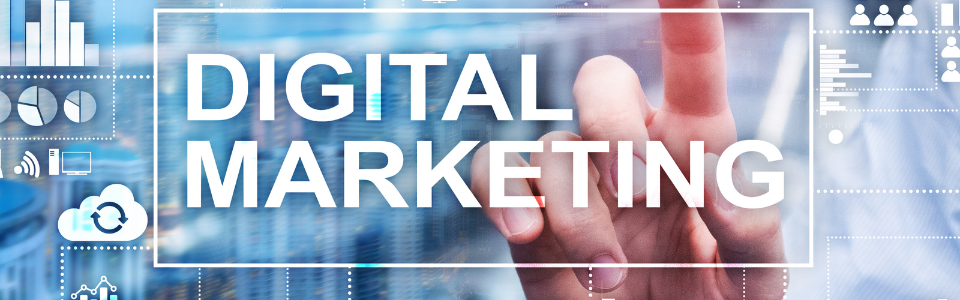 Banner escrito Marketing Digital.